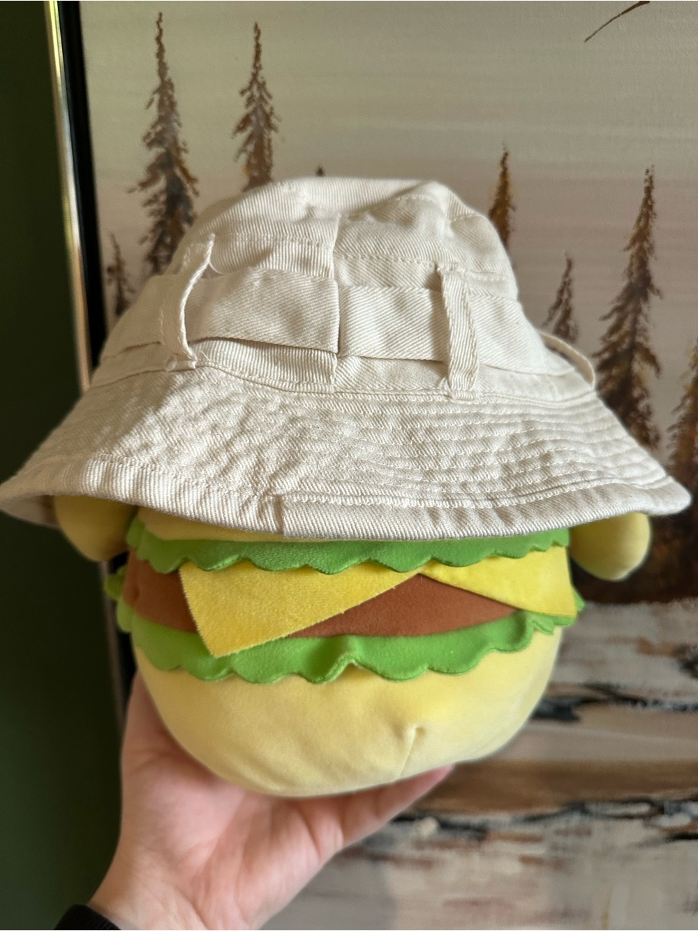 Cream Bucket Hat with Soft Cotton Texture and Grommets